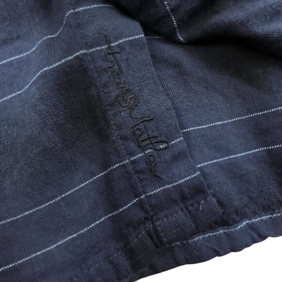 Travis Mathew Navy Blue Casual Button Down Shirt - Picture 5 of 12